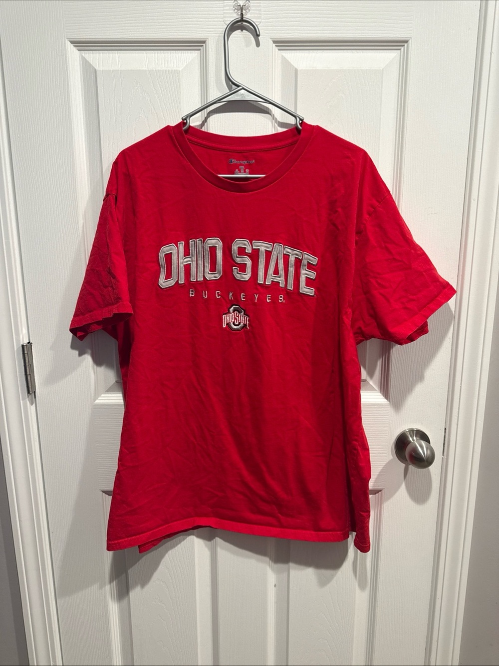 Champion Red Ohio State Buckeyes Graphic Tee